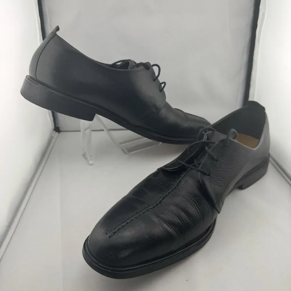 Cole Haan Black Beckett Split Toe Leather 3 Eyelet Oxfords Sz-13 C06399 FG11